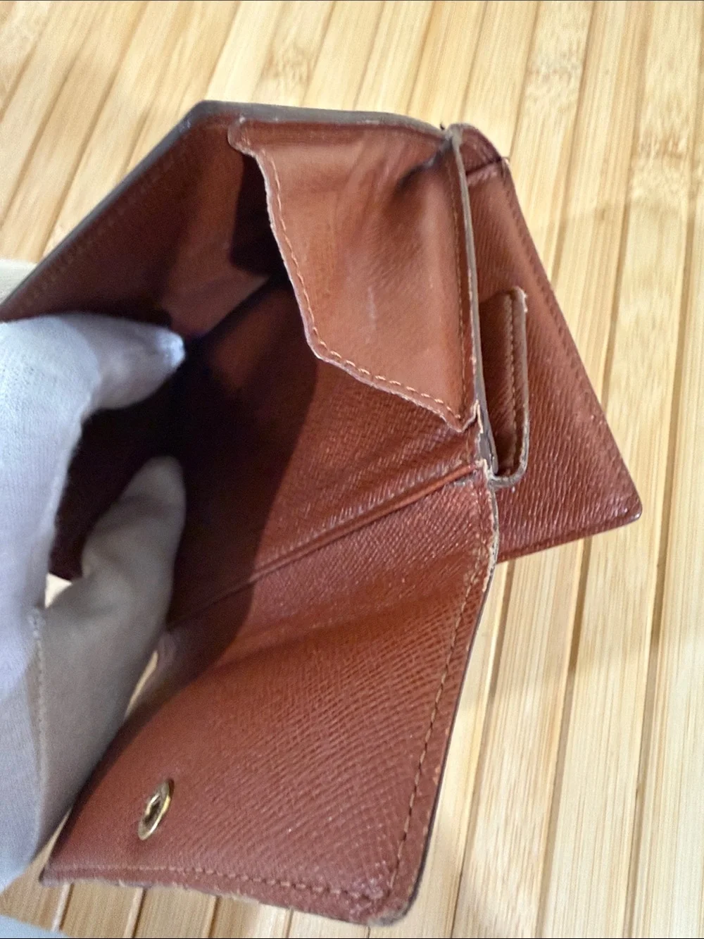 Louis Vuitton Monogram Canves trifold wallet Louis Vuitton cardholder Authentic